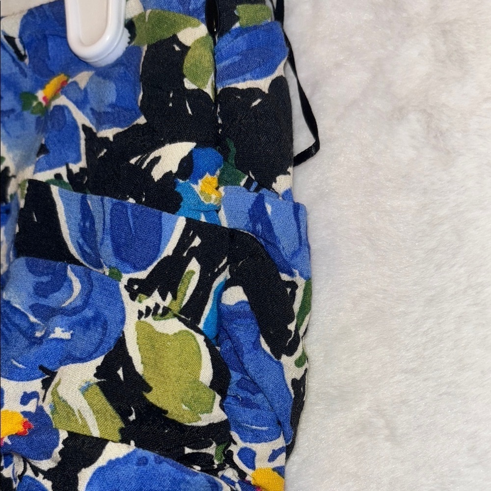 Zara Blue Floral Mini Skirt - Picture 6 of 8